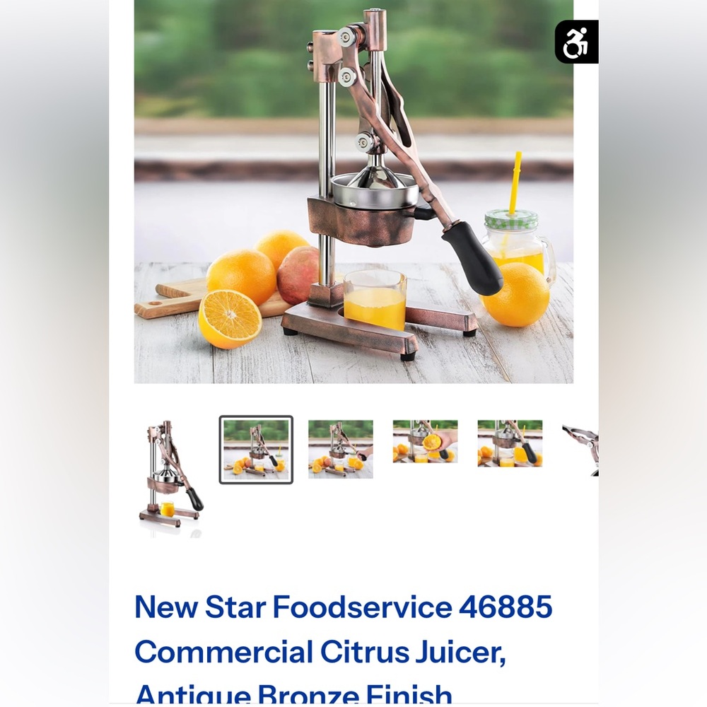 New Star Foodservice Commercial Citrus Juicer